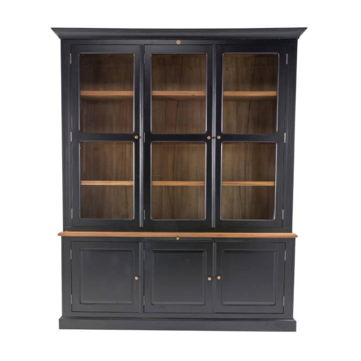 Fontainebleau solid acacia two-part cabinet