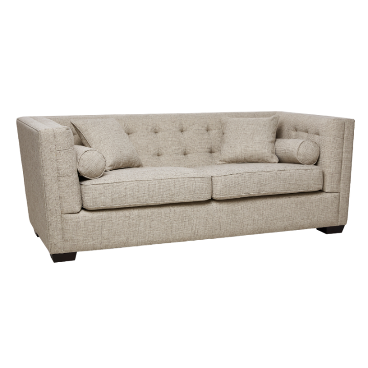 Roma woven linen 3-seater sofa
