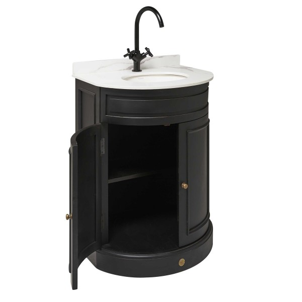 Meuble lavabo mini Hausmann noir