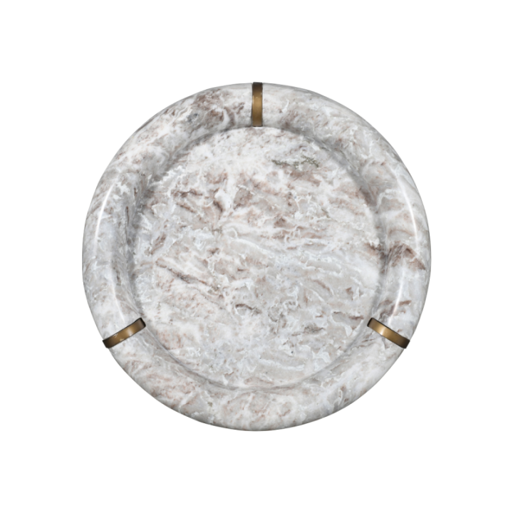 Prosper small marble and metal coffee table