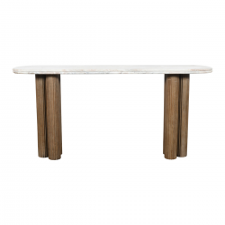 Console en bois massif et marbre BUREN