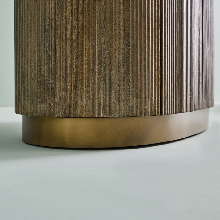 Buren mango wood and marble counter
