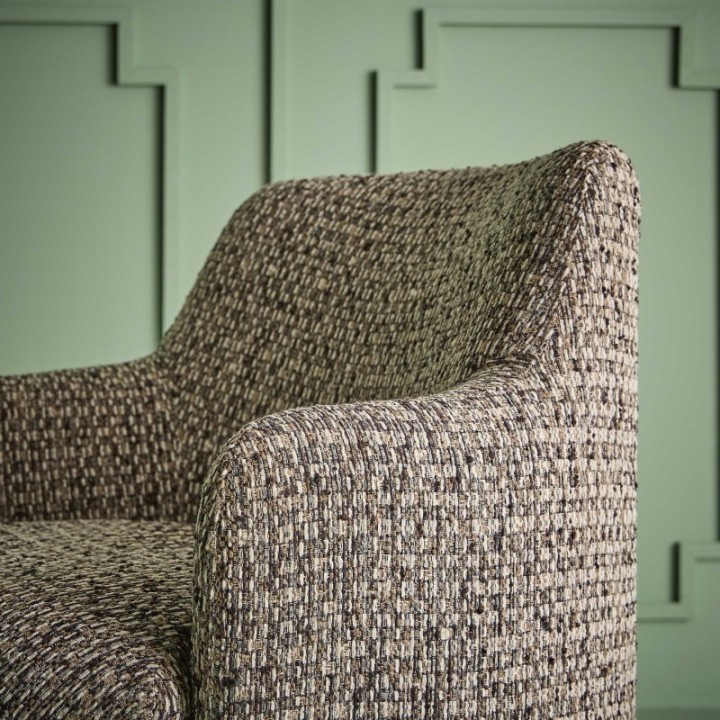 Sinclair tweed swivel armchair