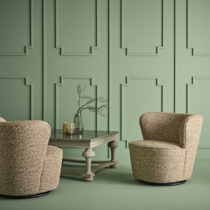 Barnabé caramel armchair