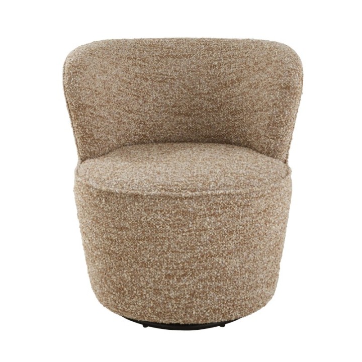 Barnabé caramel armchair