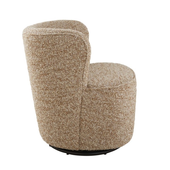 Barnabé caramel armchair