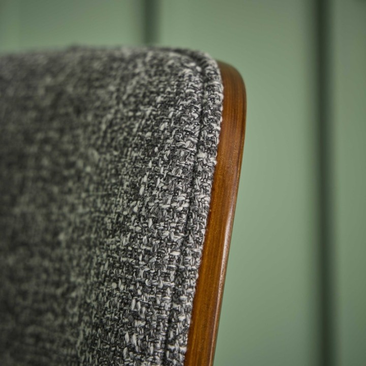 Olympia grey fabric counter chair