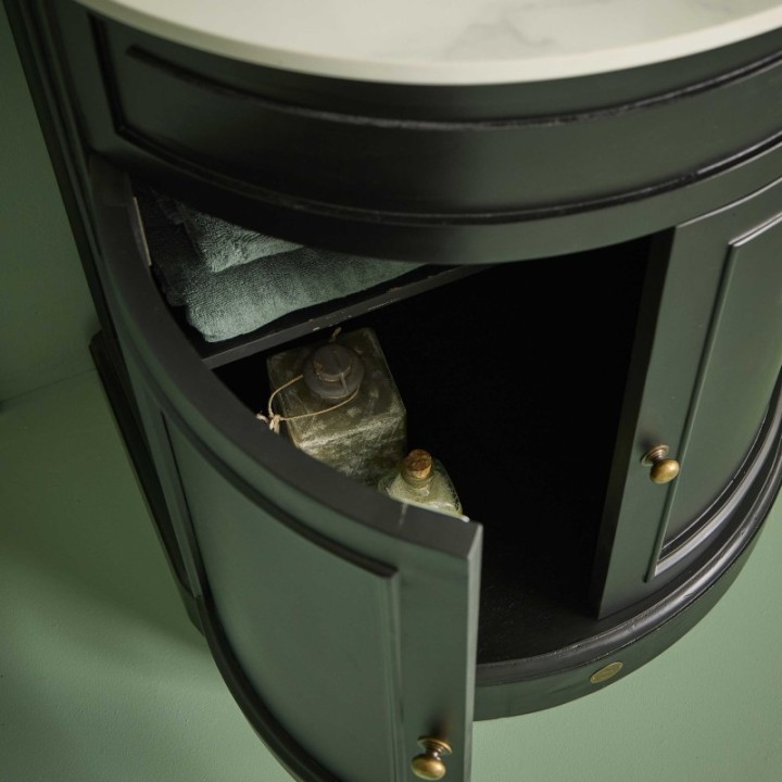 Meuble lavabo mini Hausmann noir