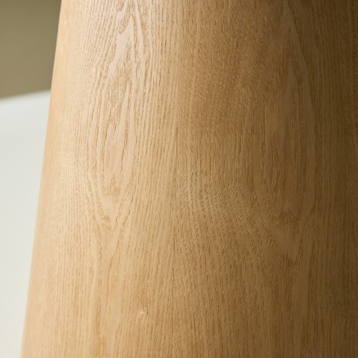 Table en céramique ronde avec allonges LUMIO