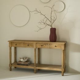 Boissy solid oak console table