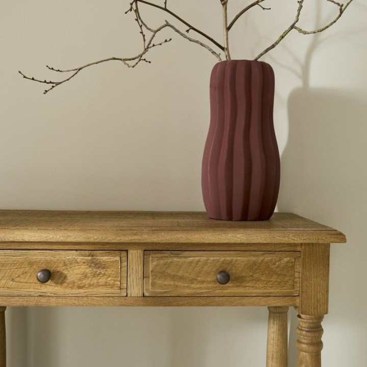 Boissy solid oak console table
