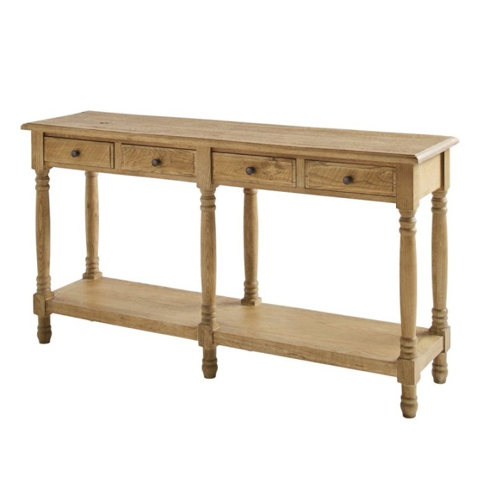 Boissy solid oak console table