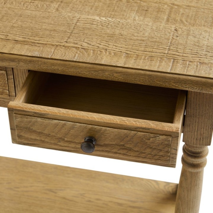 Boissy solid oak console table