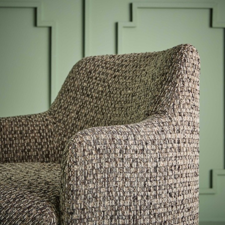 Sinclair tweed swivel armchair