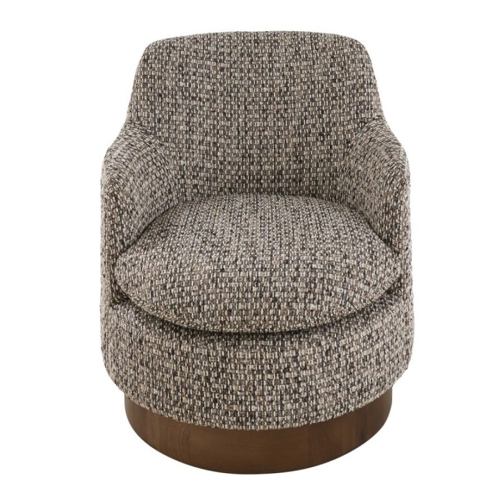 Sinclair tweed swivel armchair
