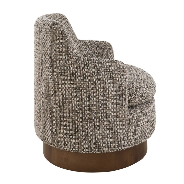 Sinclair tweed swivel armchair