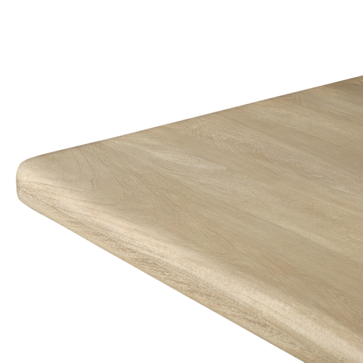 Archimède height-adjustable solid acacia table
