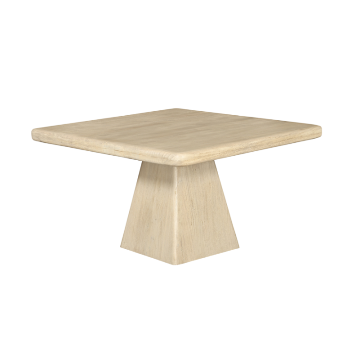 Archimède height-adjustable solid acacia table