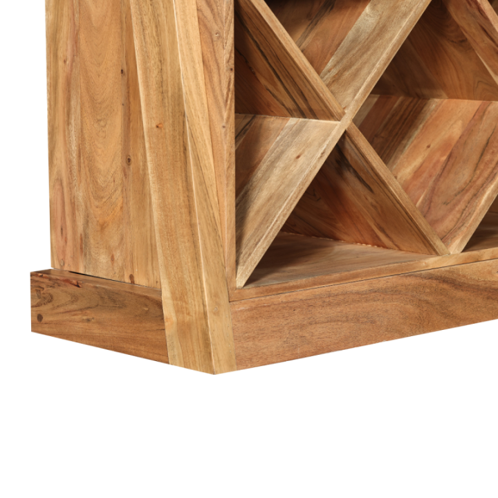 Balthazar solid acacia wine cabinet