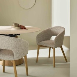 Ines upholstered chair - Set of 2