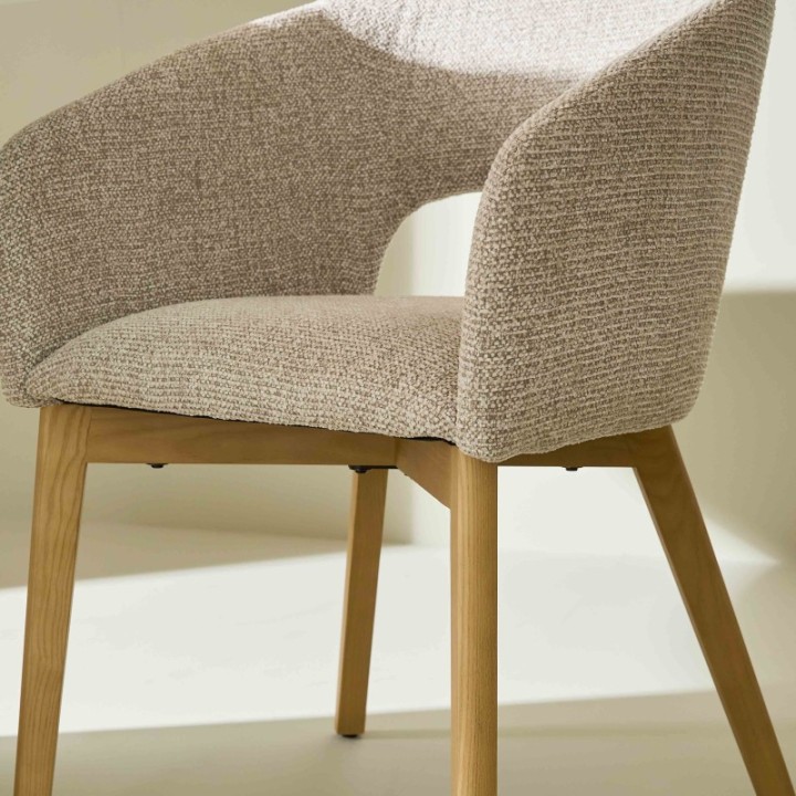 Ines upholstered chair - Set of 2
