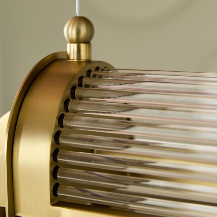 Grand Rex glass and chrome metal chandelier
